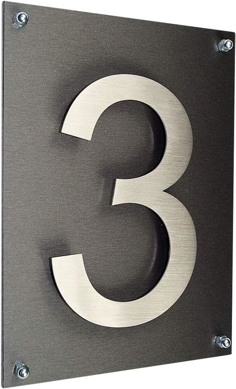 metal plate house number|Amazon.com: Metal House Number Plaque.